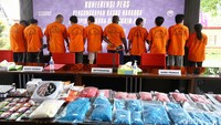 Penampakan barang bukti narkoba yang berhasil diamankan Bareskrim Polri.