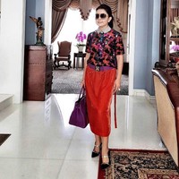 Saking fotogeniknya ruangan tersebut, Mayangsari suka menjadikan tempat tersebut spot untuk foto OOTD (Outfit of the Day). (Foto: Instagram/@Mayangsari_Official)