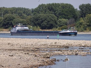 Suhu Panas Ekstrem, Sungai Rhine di Jerman Terancam Jadi Daratan