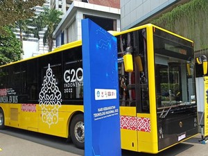 UI Pamerkan Bus Listrik Merah Putih Saat Hakteknas, Yuk Cek Spesifikasinya
