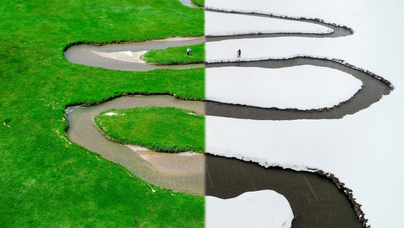 Konsep mengkombinasikan foto menghasilkan sebuah gambar dengan perspektif berbeda. Nah, penasaran seperti apa sih? Simak foto-fotonya berikut ini.