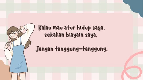 Contoh kata-kata sindiran.