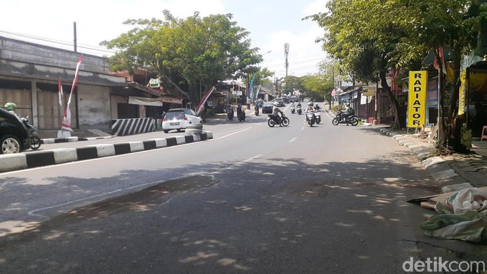 Lokasi kecelakaan pejalan kaki tertabrak motor di Jalan Tentara Pelajar, Kota Semarang, Jumat (12/8/2022).