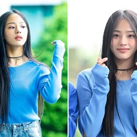 Saat ini, Minji NewJeans menjadi perbincangan hangat di Korea Selatan. Paras cantiknya menuai pujian karena tampil minim makeup dan terbukti tidak operasi plastik. Foto: dok. ADOR, Twitter