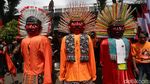 Penampakan Massa Partai Buruh Daftar Pemilu-Penuhi Jalan di Depan KPU