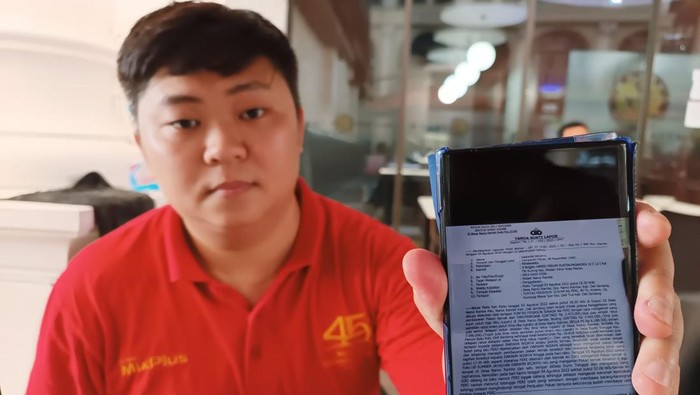 Rudy Wijaya selaku Komisaris PT Rejeki Sumber Jaya saat diwawancarai, Kamis (11/8/2022) (Goklas Wisely).