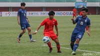 Tidak cukup sampai disitu Thailand U16 kembali mencetak gol lewat Kritikan Rungrotbenjaphon pada menit ke-90+3. Thailand U16 pun memastikan kemenangan 3-0 atas Myanmar U16. Foto: Pius Erlangga/detikJateng