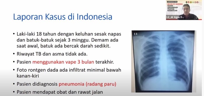 Pasien yang terkena radang paru