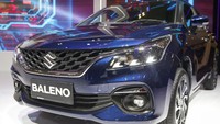 PT Suzuki Indomobil Sales Indonesia (SIS) meluncurkan dua mobil baru, yakni S-Presso dan Baleno Facelift pada Gaikindo Indonesia International Auto Show (GIIAS), ICE BSD, Tangerang, Banten, Kamis (11/8/2022).  