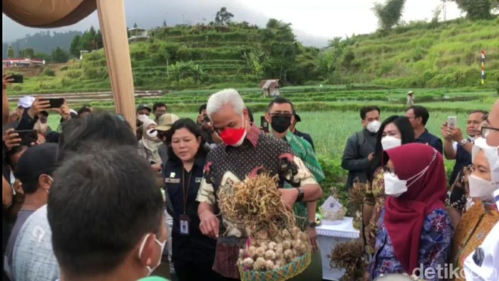 Melalui Learning Center, Ganjar menargetkan kebutuhan bawang putih di Jawa Tengah tercukupi hingga di atas 50 persen per bulan.