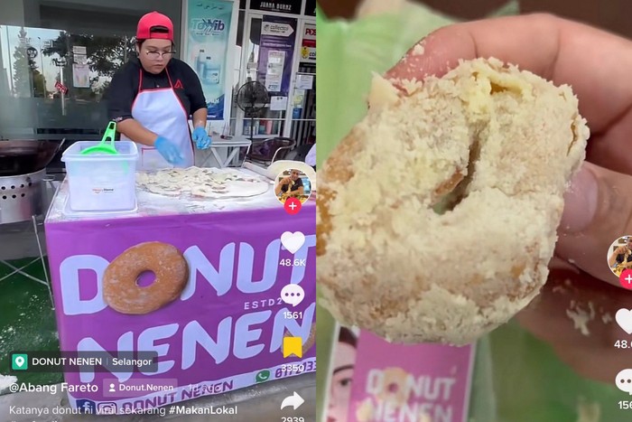 Donut Nenen, nama gerai donat unik di Malaysia.