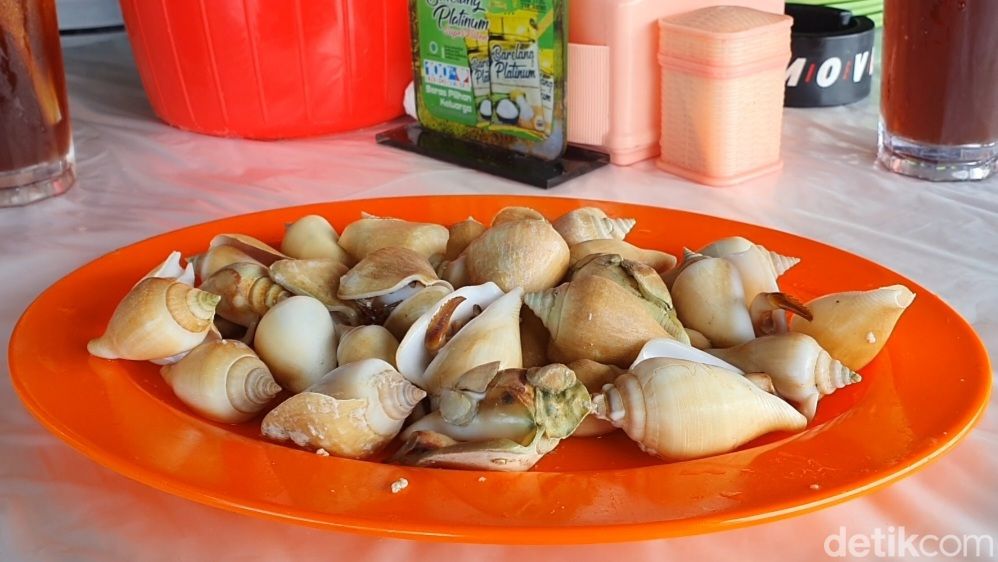 Kuliner wajib di Kota Batam, Gonggong (Raja/detikSumut)