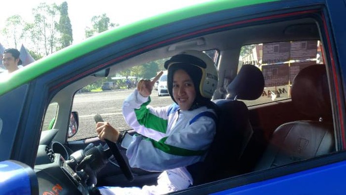 Keiza Venda, pembalap slalom asal Cianjur.