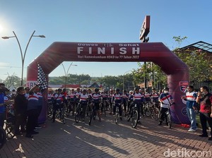 Pesan Kuat Kemenkumham di Balik Gowes Sehat HUT Ke-77