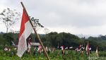 Kemeriahan Kirab Tembakau dan 77 Bendera Merah Putih di Lereng Merapi
