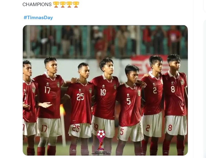 Meme Indonesia Juara Piala AFF U-16 2022