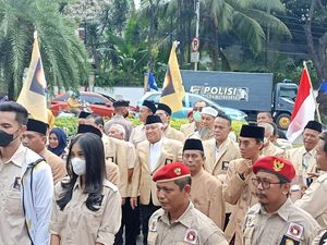 Dipimpin Din Syamsuddin, Partai Pelita Tiba di KPU Daftar Pemilu 2024