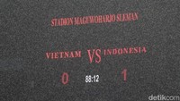 Bagi masyarakat Indonesia, ini sungguh menjadi kado yang indah untuk HUT ke-77 Kemerdekaan Republik Indonesia! Bravo tim Garuda Asia! Foto: Pius Erlangga/detikJateng