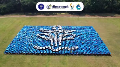 10 Potret Formasi IPB yang Pecahkan Rekor Dunia, Ada Wajah Rektor!