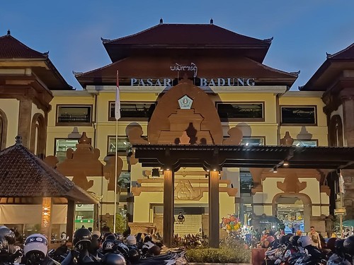 Suasana di Pasar Badung, Jalan Sulawesi No 1 Denpasar, Bali pada Sabtu (13/8/2022)