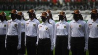 Gladi tersebut digelar sebagai rangkaian persiapan upacara peringatan HUT ke-77 Kemerdekaan RI pada 17 Agustus 2022.