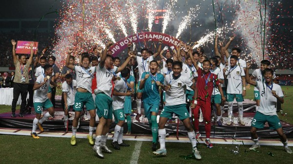 Semringah Timnas Indonesia Jadi Juara Piala AFF U-16