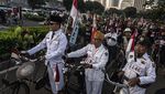 Aksi Seru Pecinta Onthel Cinta Tanah Air Sambut HUT RI