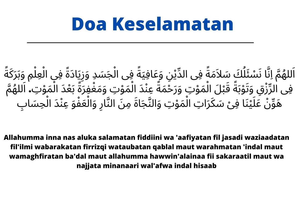 Doa dibuka Pintu Rezeki, Keselamatan, Kesihatan dan dijauhi dari Bala Dunia  Akhirat 