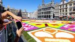 Hamparan Bunga Hiasi Grand Place Belgia, Indah Banget!
