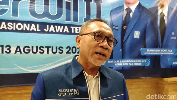 Ketua Umum PAN Zulkifli Hasan di Semarang, Sabtu (13/8/2022).
