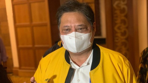ketum golkar yang tergabung dalam Koalisi Indonesia Bersatu (KIB) menyampaikan visi misi membangun Indonesia 5 tahun ke depan.