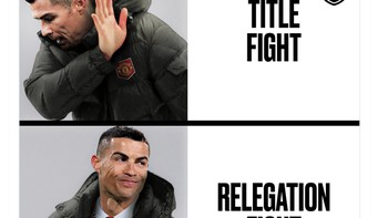 Manchester United tidak bertanding untuk meraih titel Liga Inggris saat ini melainkan menghindari zona degradasi. Foto: Twitter