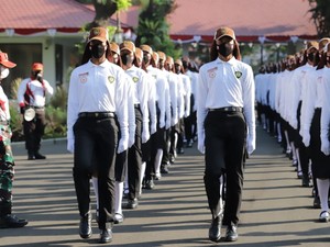 Paskibraka 2022 Jalani Gladi Kotor Upacara HUT RI di Istana Negara