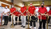 Dirjen Perumahan Kementerian PUPR Iwan Suprijanto bersama Direktur Utama Bank BTN Haru Koesmahargyo, Wakomut Bank BTN Iqbal Latanro, Komisioner BP Tapera Adi Setianto dan Dirut SMF Ananta Wiyogo membuka secara resmi Indonesia Properti Expo 2022 dengan tema KPR BTN Merdeka di JCC, Senayan, Jakarta.