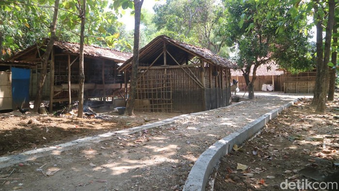 Permukiman warga Dusun Condro Desa Karangsumber Kecamatan Winong, Pati yang hanya ada empat rumah, Rabu (10/8/2022).
