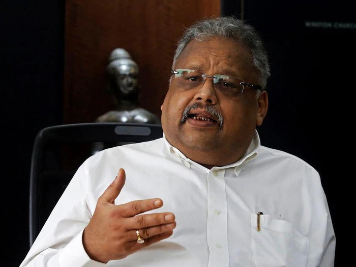 Rakesh Jhunjhunwala, Partner, Rare Enterprises, speaks during an interview with Reuters in Mumbai, India November 14, 2017. REUTERS/Shailesh Andrade