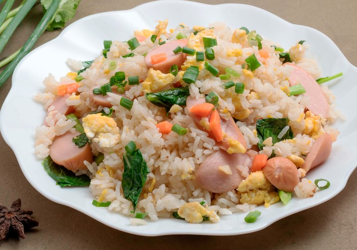 Resep Nasi Goreng Sosis dan Sayuran