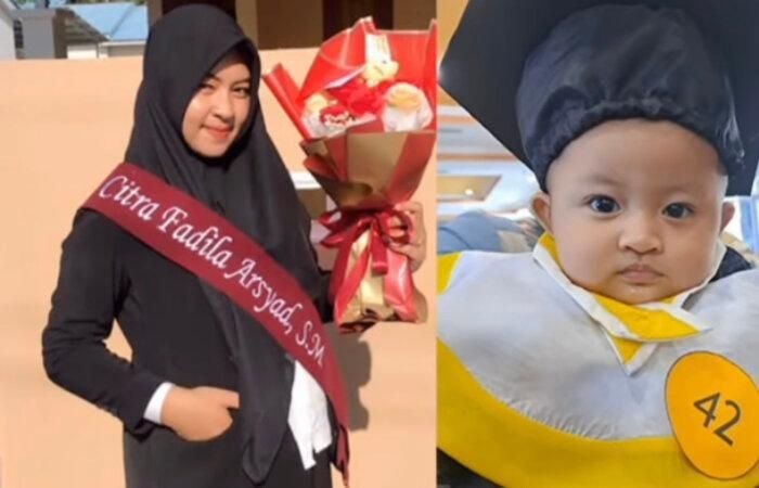 Viral Bayi Wakili Ibu dan Ayahnya Wisuda Viral Bayi Wakili Ibu dan Ayahnya Wisuda