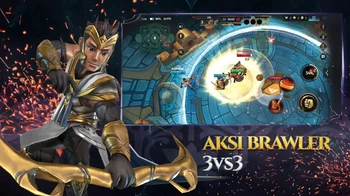 Game Android buatan Indonesia yang keren berikutnya, yakni Battle of Satria Dewa. Kurang lebih, mekanik permainan yang ditawarkan serupa dengan game Multiplayer Battle Arena (MOBA) besutan Moonton. Foto: (Google Play Store).