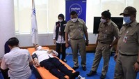 Kun Wahyu Wardhana, Direktur Kepatuhan, SDM dan MR Askrindo, mengatakan Askrindo mengatakan kegiatan ini dalam rangka memenuhi stok darah PMI.