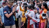 Menparekraf Sandiaga saat melakukan visitasi ke Desa Wisata Undisan di Bangli, Jumat (12/8/2022), mengatakan pengelolaan Desa Wisata Undisan adalah salah satu yang terbaik karena mengedepankan pariwisata berbasis masyarakat yang menjunjung tinggi komunitas adat.
