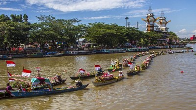 Geliat Pasar Terapung Banjarmasin Pasca Pandemi