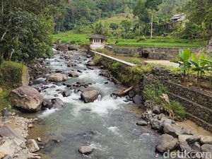 Menikmati Panorama Alam nan Hijau Segar dari Jembatan Cikidang