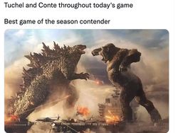 Meme Conte dan Tuchel Duel Bikin Ngakak