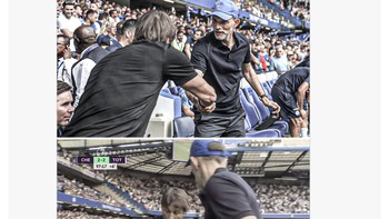 Padahal di awal laga keduanya rukun-rukun saja. Foto: Twitter