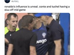 Meme Conte dan Tuchel Duel Bikin Ngakak