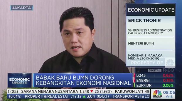 Menteri BUMN Erick Thohir