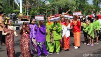 Temanya untuk anak-anak milenial. Lebih orientasi ke fesyen dan tari kreasi. Jumlah peserta ada 60 pangkalan. Ini Scout Fashion Carnival Ciamis baru pertama kali, ujar Wakil Ketua Bidang Binawasa Kwarcab Pramuka Ciamis Wawan S Arifien. (Foto: Dadang Hermansyah/detikJabar)