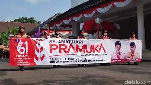 Peringatan HUT ke-61 Pramuka di Ciamis.