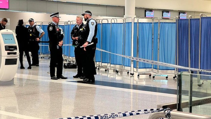 Polisi menyatakan sejauh ini belum mengetahui apa motif penembakan yang dilakukan di Bandara Canberra.(ABC News: Ian Cutmore)